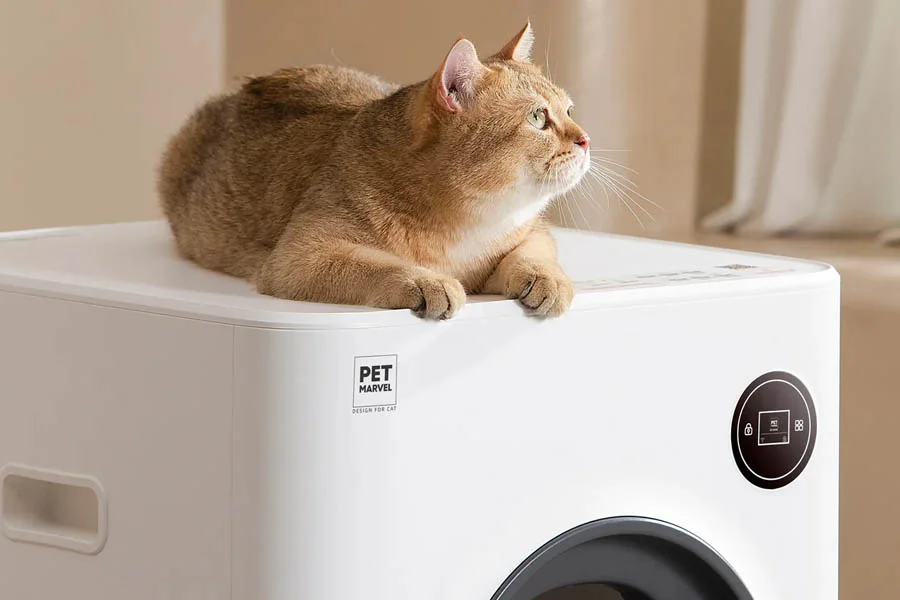 self-cleaning cat litter box