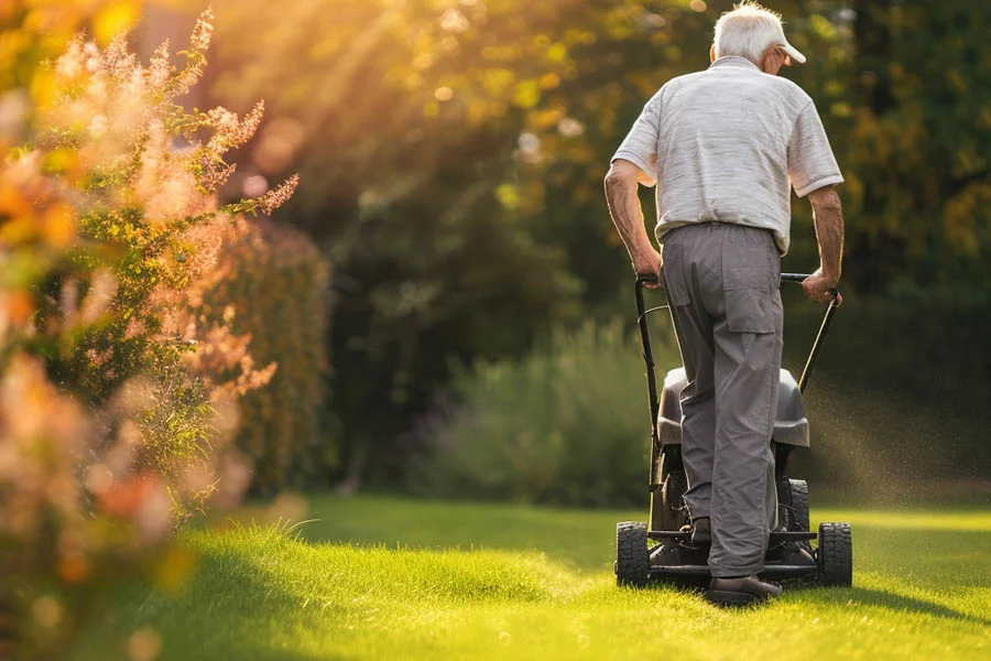 lightweight electric lawn mower