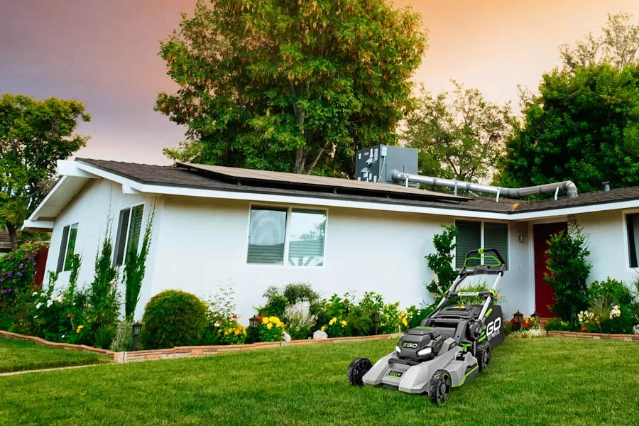 cordless self propelled electric lawn mowers