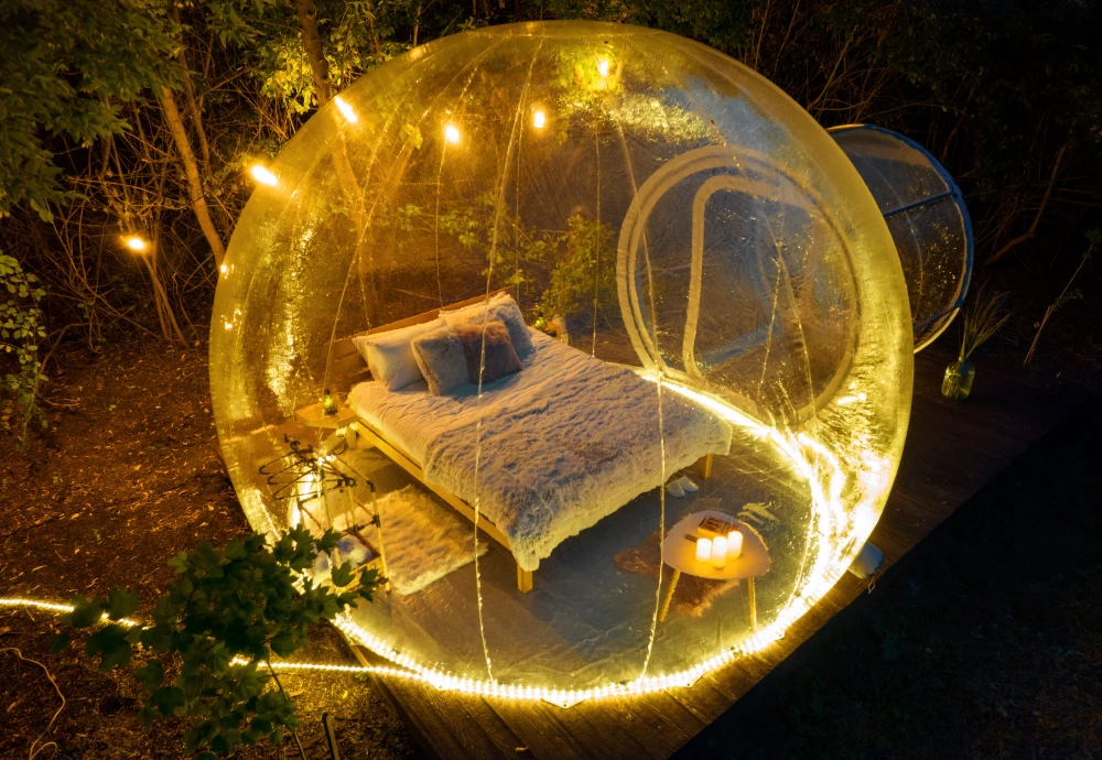 inflatable clear bubble camping tent